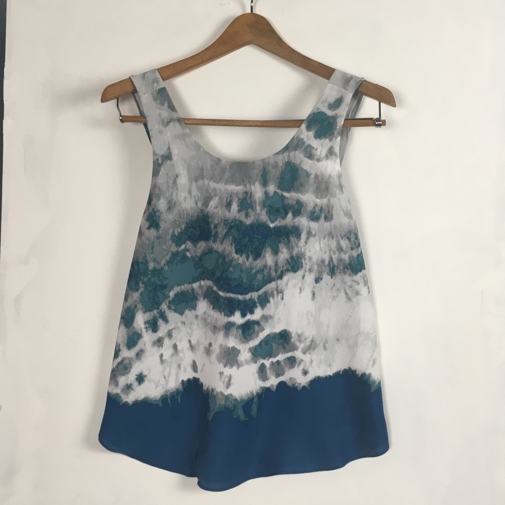 Rachel Roy cross back tank. Tie dye